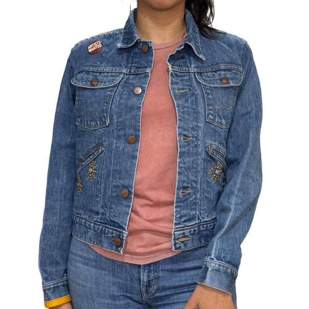 NEW FREECITY rtu supervintage star homestud jacket in vintage patina